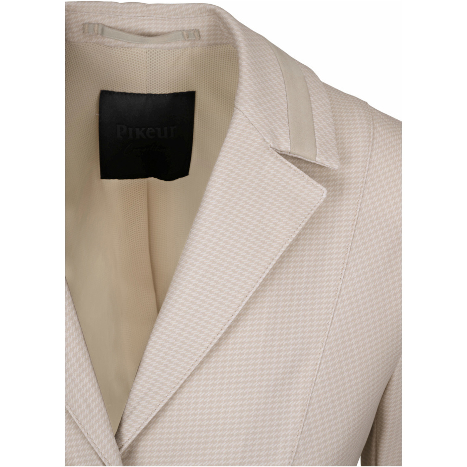 2025 Pikeur Damen Klea Pepita Zeigen Jacke 150930 545 015 - Ivory
